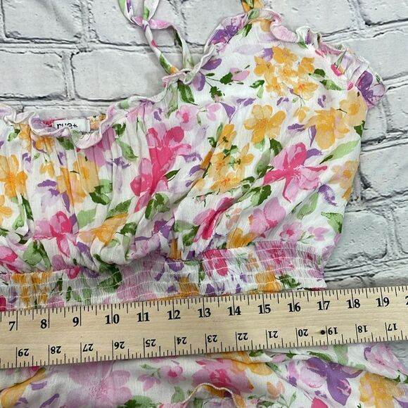 Rue 21 Floral Print Women's Sleeveless Floral Mini Dress Tiered Ruffle detail 3X - Picture 12 of 13